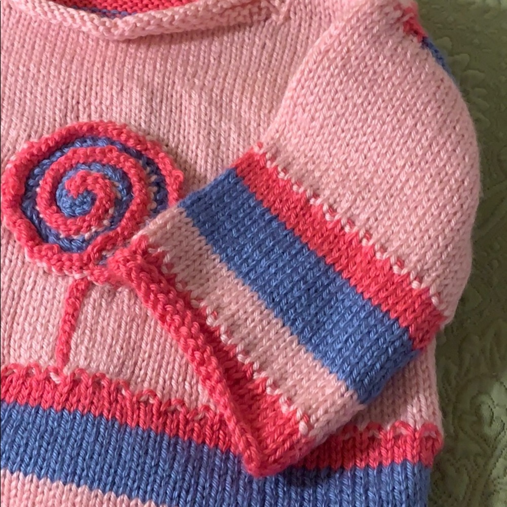 NWT Hand Knit Toddler Pullover Sweater Super Soft - Picture 3 of 4